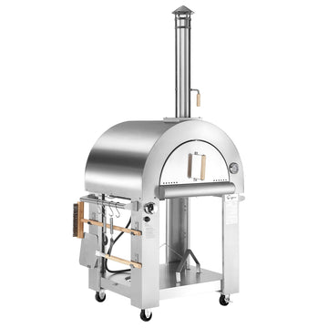 Empava Outdoor Wood Fired and Gas Pizza Oven in Stainless Steel (EMPV-PG03)