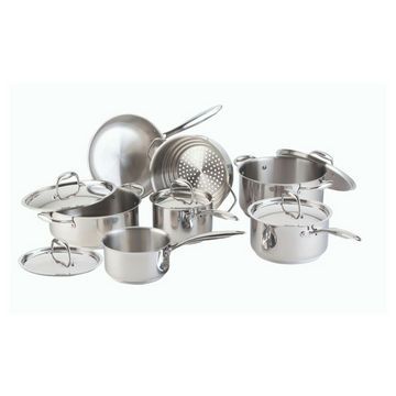 Canadian Signature 13-Piece Stainless Steel Cookware Set