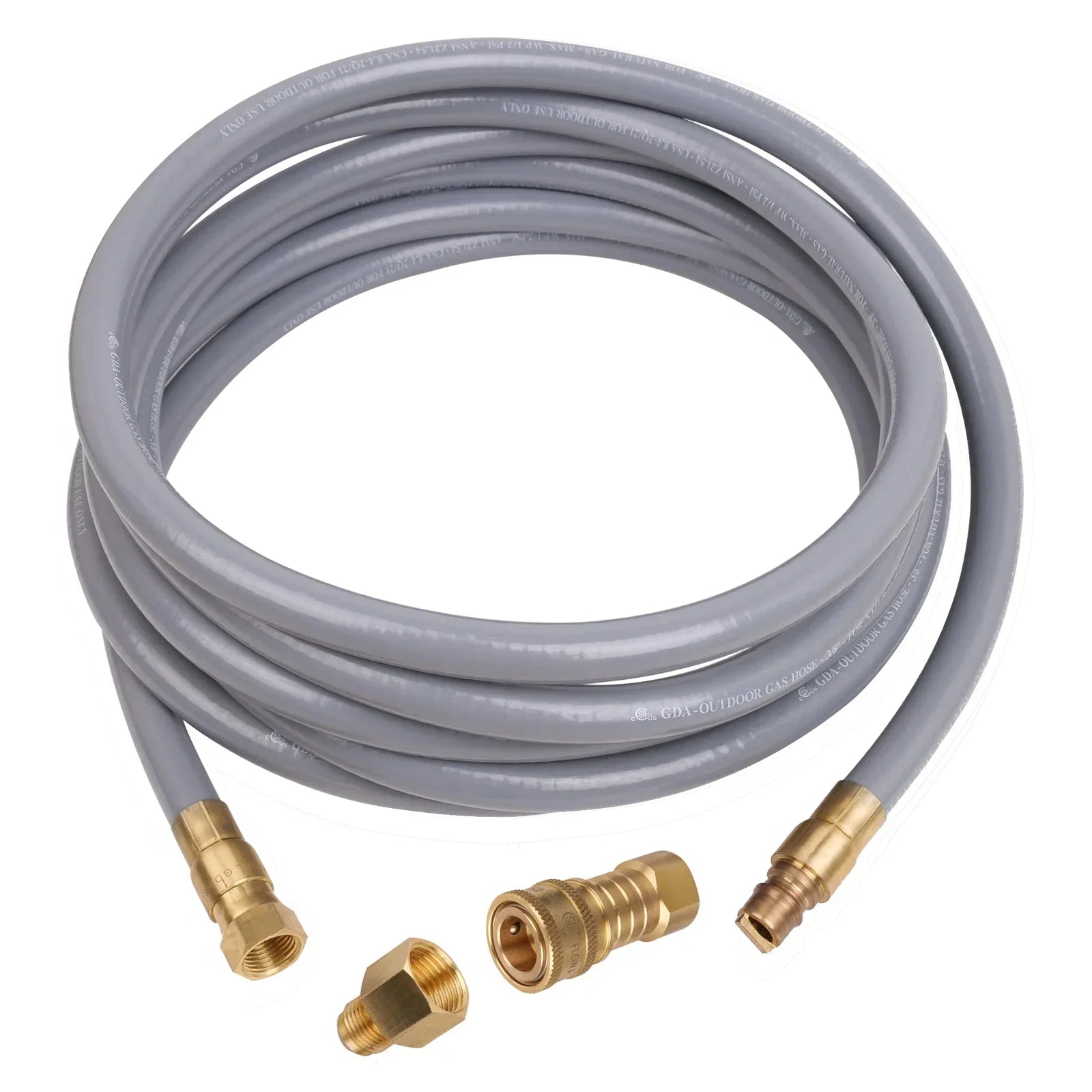 Empava 3/8-Inch 15 ft. ID Gas Quick Connect Hose Kit (EMPV-150EH45)