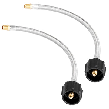 Empava 2pcs 1/4-Inch NPT Braided Hose in Stainless Steel (EMPV-12EH42)