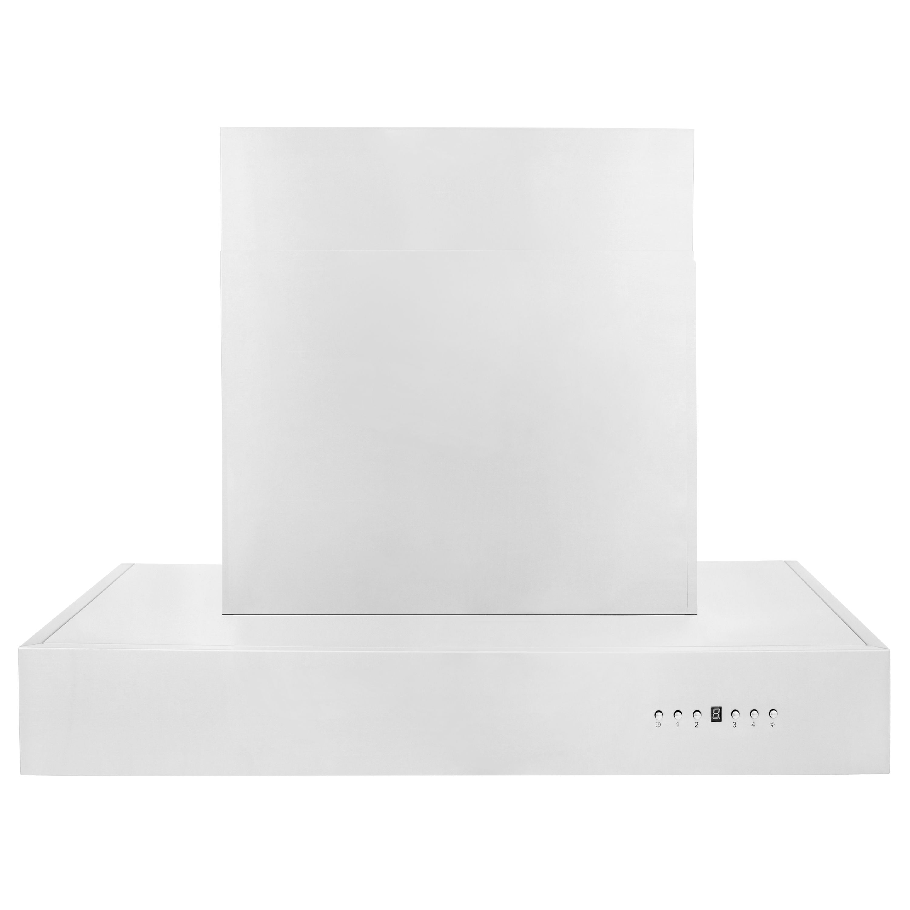ZLINE 36 in. Wall Mount Range Hood 400 CFM Stainless Steel Ducted 4-Speed LED Lighting (KECOM-36)