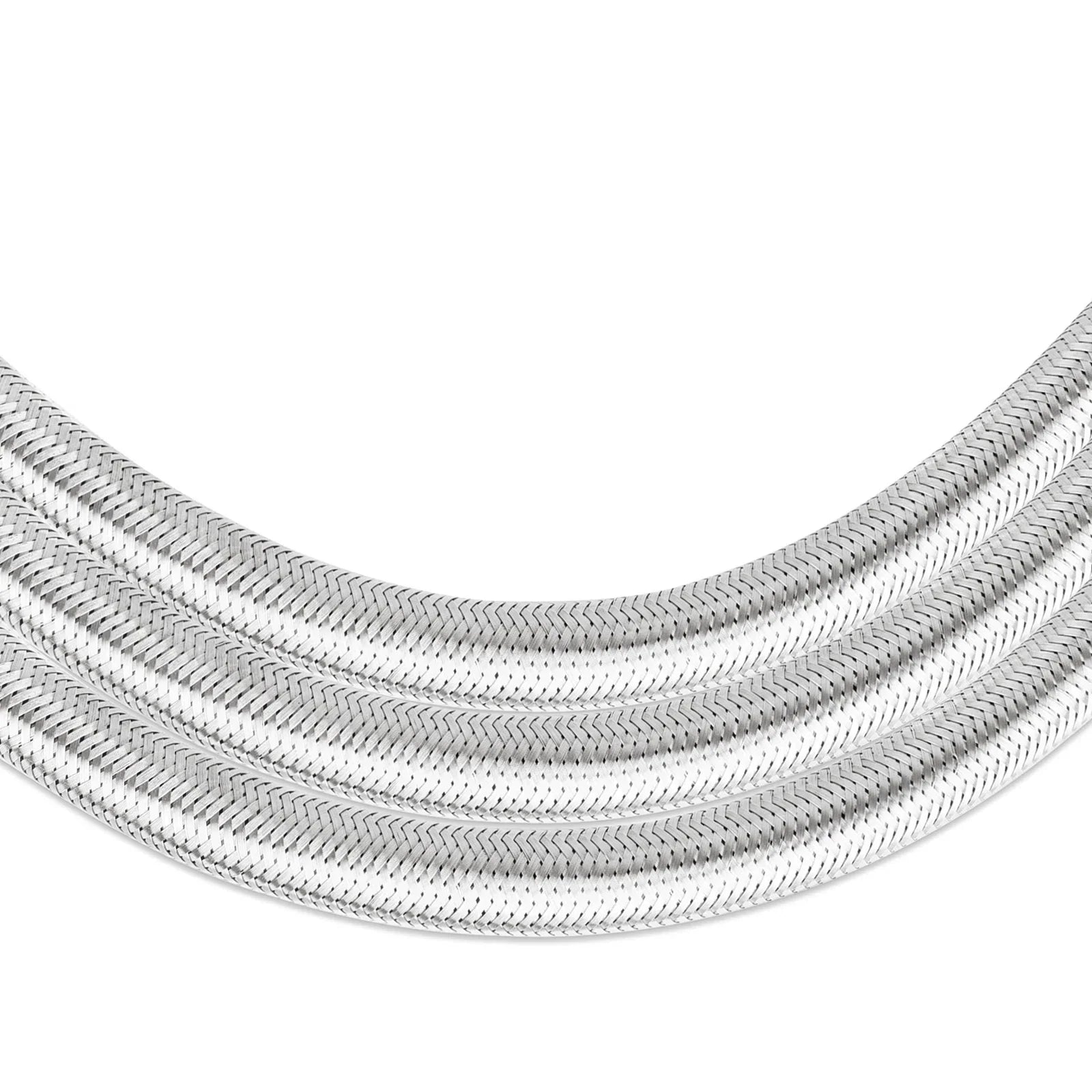 Empava 2pcs 1/4-Inch NPT Braided Hose in Stainless Steel (EMPV-12EH42)