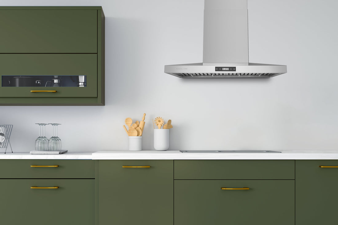 Hauslane 30-Inch 500 CFM Convertible Wall Mount Range Hood in Stainless Steel (WM-540SS-30)