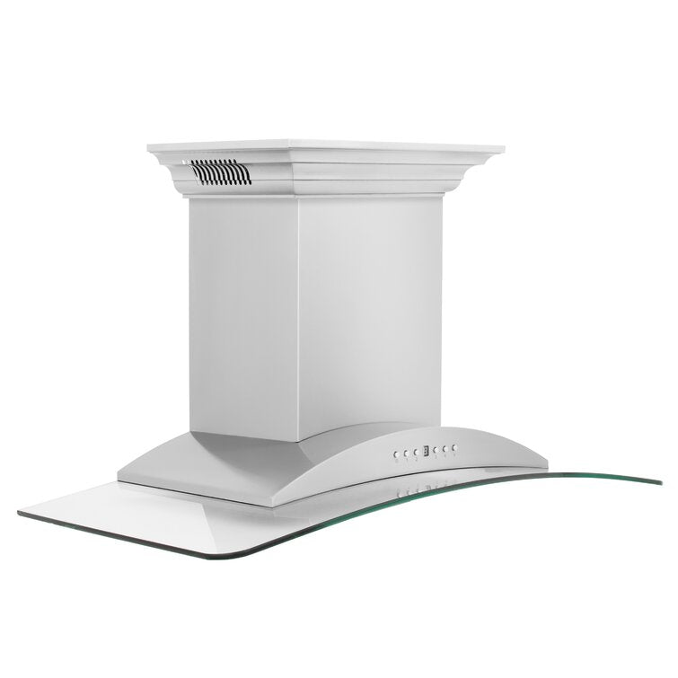 ZLINE 30 in. Wall Mount Range Hood Ducted Stainless Steel CrownSound Bluetooth Speakers (KNCRN-BT-30)