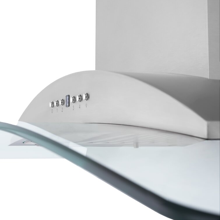 ZLINE 30 in. Wall Mount Range Hood Ducted Stainless Steel CrownSound Bluetooth Speakers (KNCRN-BT-30)