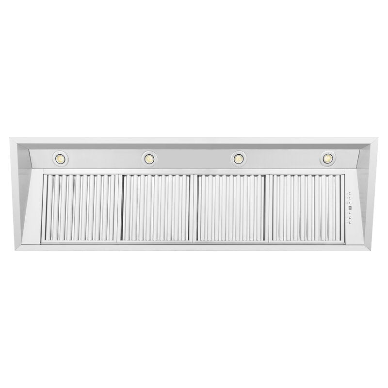 ZLINE 58 in. Range Hood Insert – Wall Mount – 18 in. Depth – Stainless Steel, High Performance Ventilation (698-58)