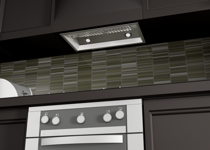 ZLINE 28 in. Range Hood Insert 15 in. Depth Stainless Steel Built-In Wall Mount 4-Speed Fan 400 CFM (695-28)