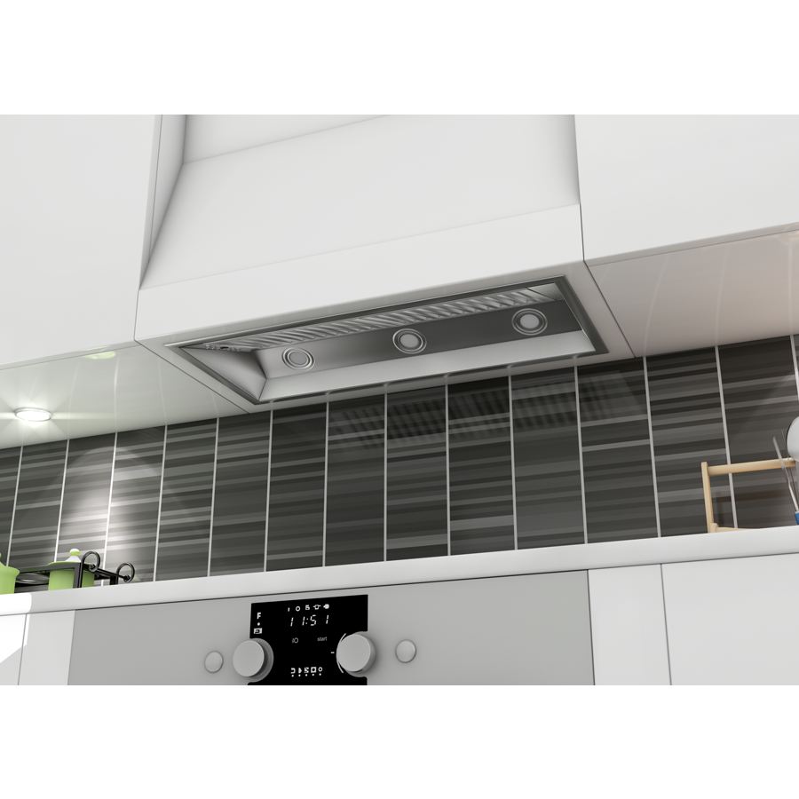 ZLINE 40 Inch Range Hood Insert 15 Inch Depth Stainless Steel Built-In Ventilation 400 CFM (695-40)