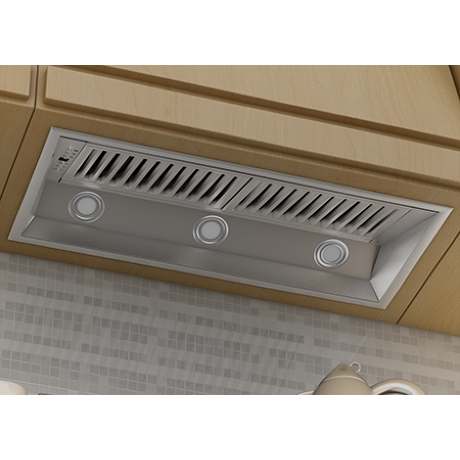 ZLINE 40 Inch Range Hood Insert 15 Inch Depth Stainless Steel Built-In Ventilation 400 CFM (695-40)