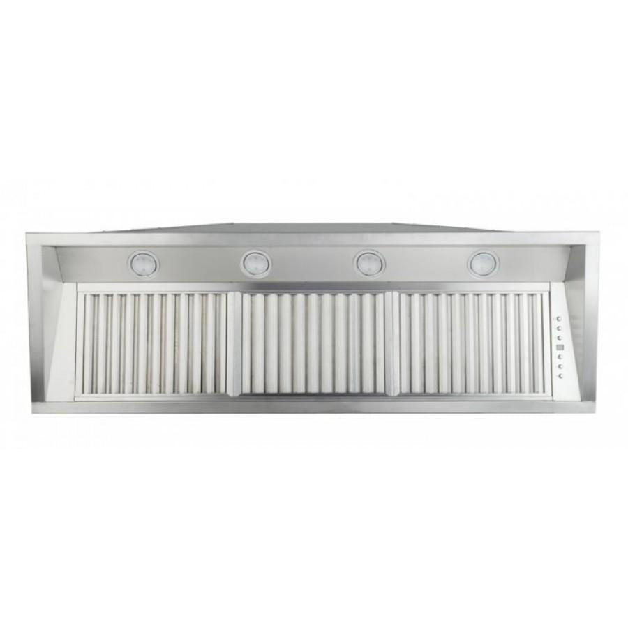 ZLINE 58 in. Range Hood Insert – Wall Mount – 18 in. Depth – Stainless Steel, High Performance Ventilation (698-58)