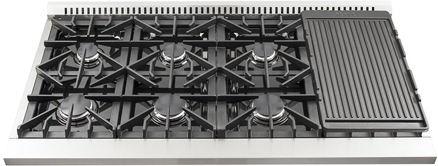 FORNO Appliance Package - 48 Inch Gas Range, Wall Mount Range Hood, 60 Inch Refrigerator, FBDL-018-02US