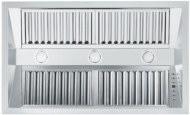 ZLINE 34" Range Hood Insert – Island Mount, 21" Depth, Stainless Steel, 4-Speed Fan, 700 CFM (721i-34)