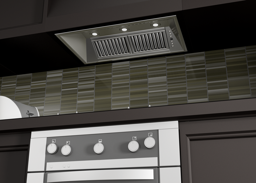 ZLINE 34 in Range Hood Insert Outdoor Stainless Steel 21 in Depth 700 CFM (721-304-34)