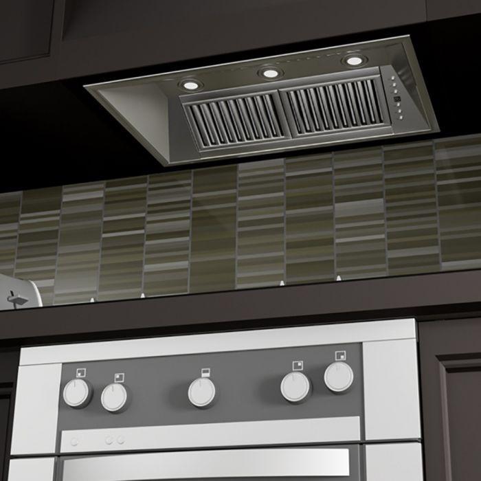 ZLINE 46 in. Island Mount Range Hood Insert, 24 in. Depth, Stainless Steel, 824i-46