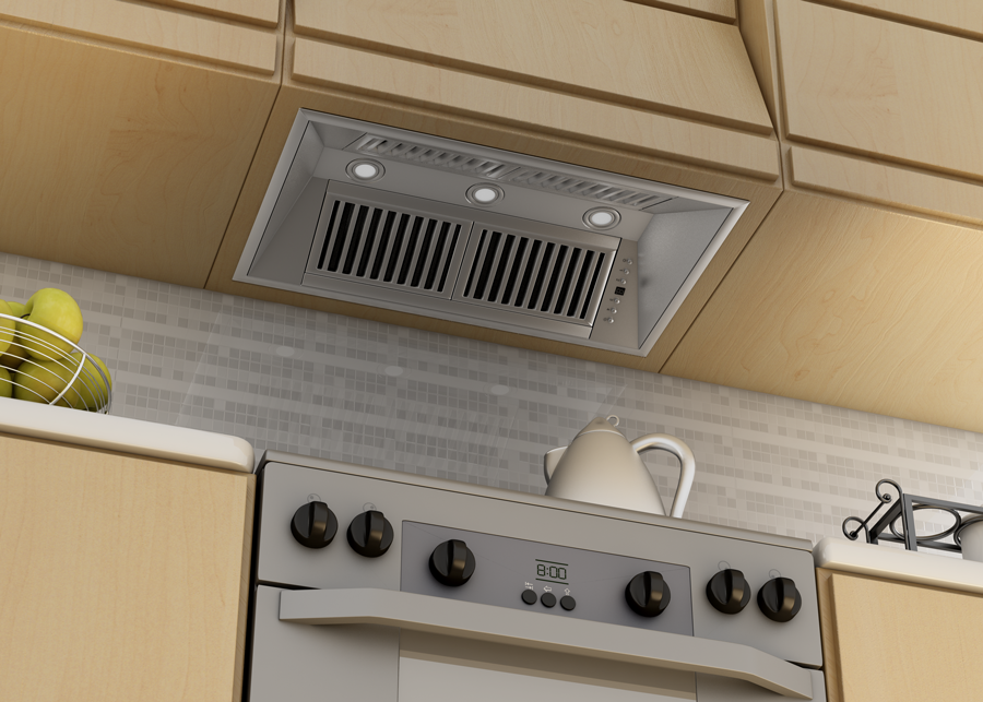 ZLINE 34 in Range Hood Insert Outdoor Stainless Steel 21 in Depth 700 CFM (721-304-34)