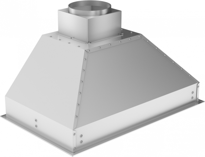 ZLINE 28 in Island Mount Range Hood Insert 21 in Depth Stainless Steel 4-Speed 700 CFM (721i-28)