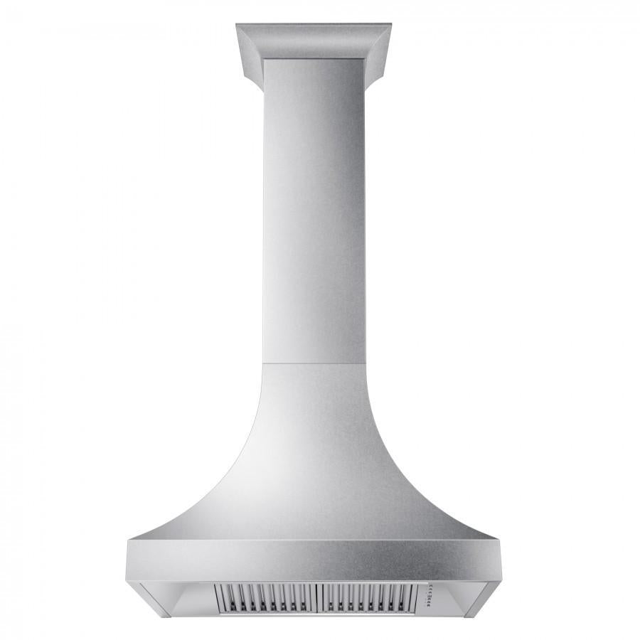 ZLINE 30 in. Wall Mount Range Hood Ducted Satin Stainless Steel Designer Series 400 CFM (8632S-30)
