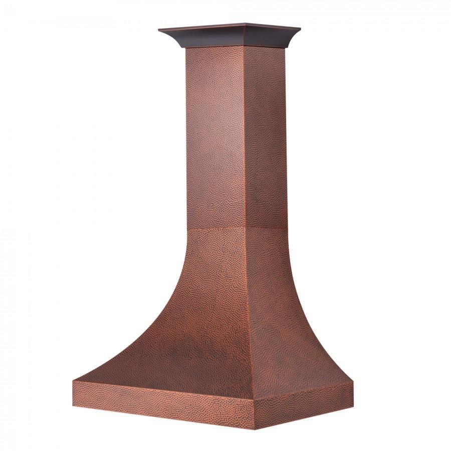 ZLINE 30 in. Wall Range Hood Designer Series Hand-Hammered Copper Finish 4-Speed Ventilation 500 CFM (8632H-30)