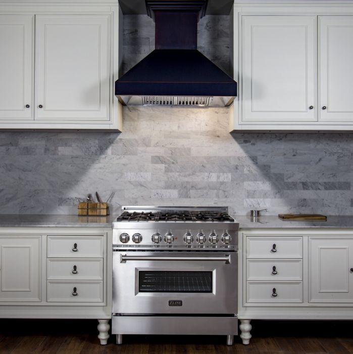 ZLINE 36 in. Wall Mount Range Hood, Oil-Rubbed Bronze Finish, 24 in. Depth (8667B-36)