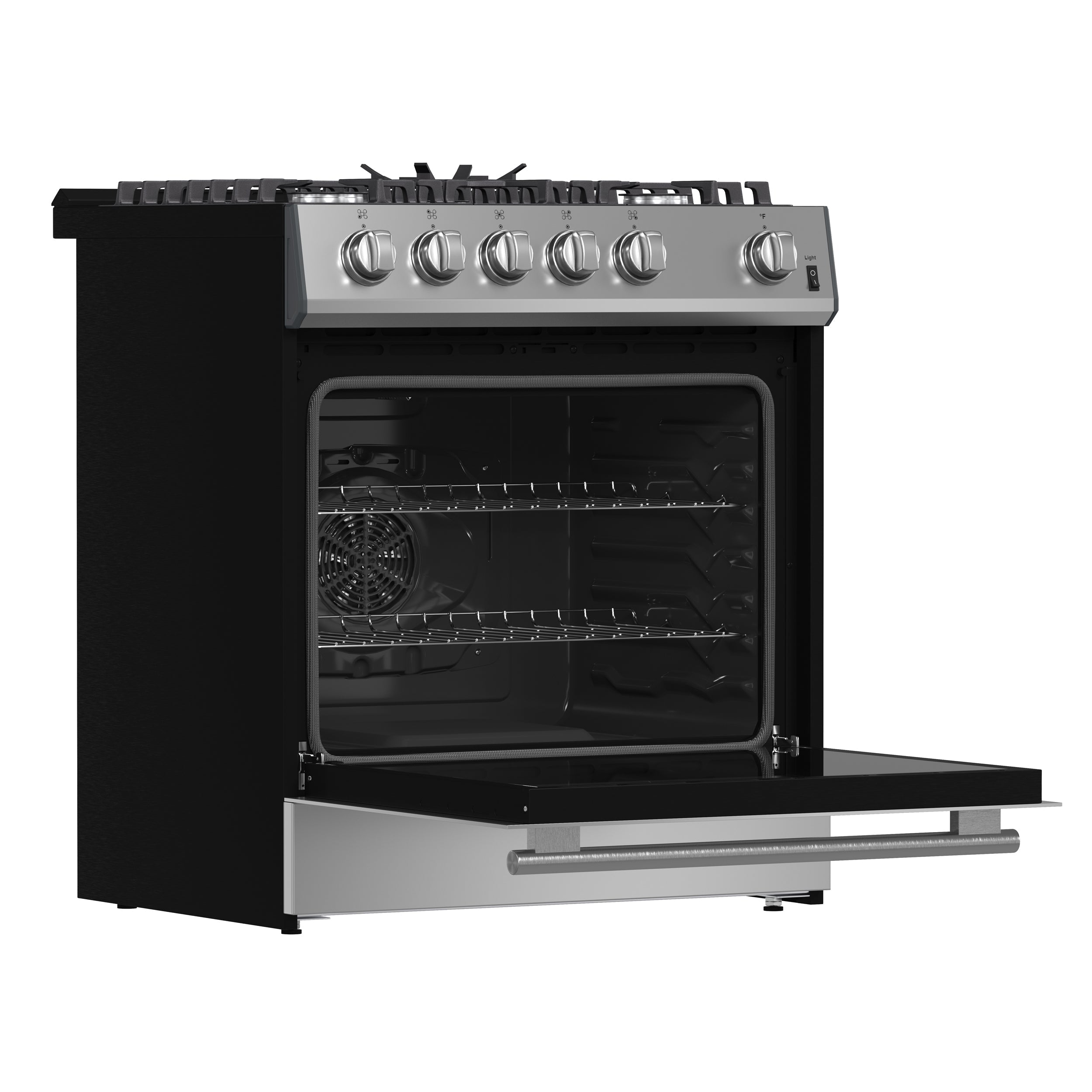 Forno Espresso Leonardo 30-Inch Freestanding Gas Range, 5.0 cu. ft. Oven, Stainless Steel (Model FFSGS1116-30)
