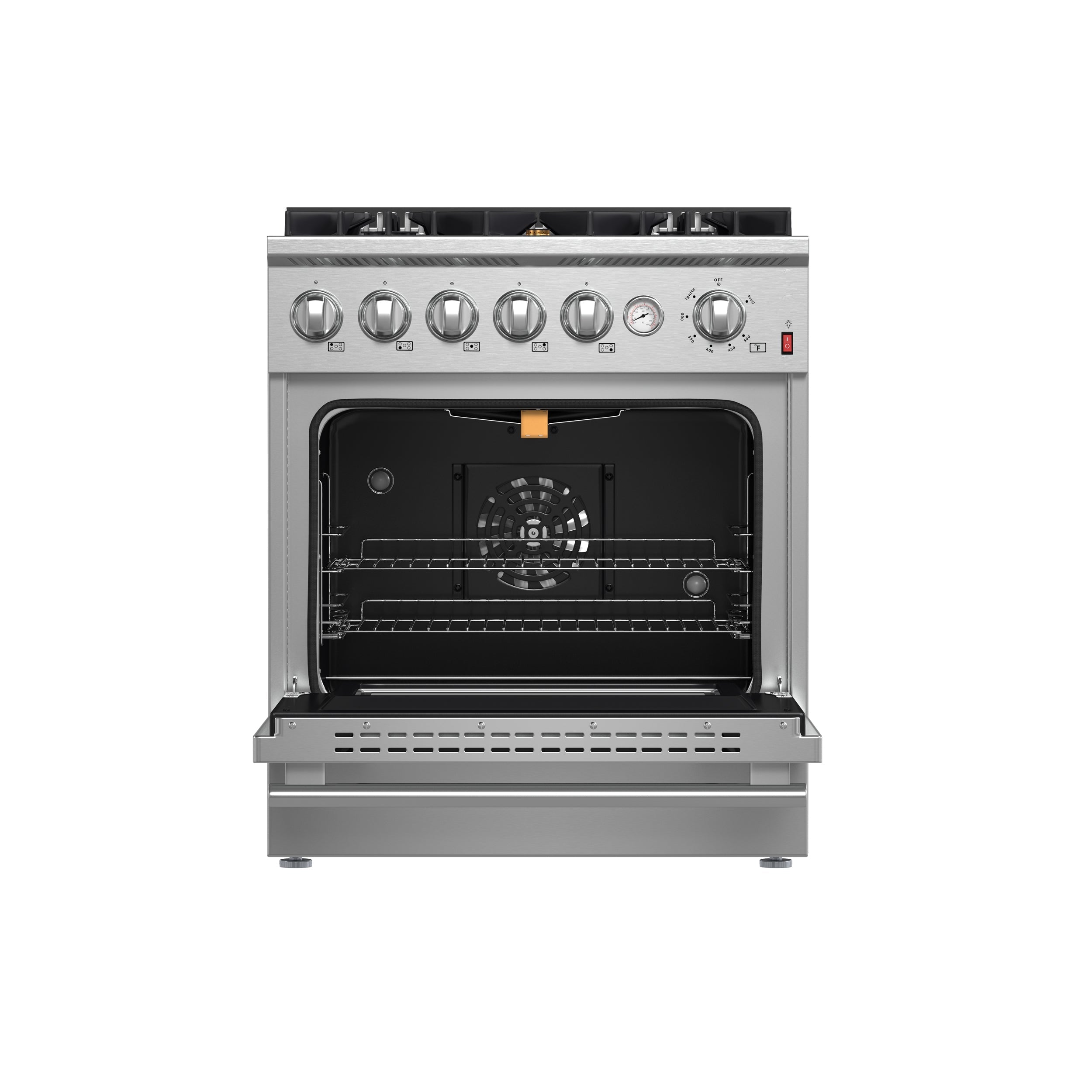 Forno Giovanni 30-Inch Freestanding Gas Range, 4.32 cu. ft. Oven, 5 Sealed Burners, Stainless Steel (Model FFSGS6274-30)