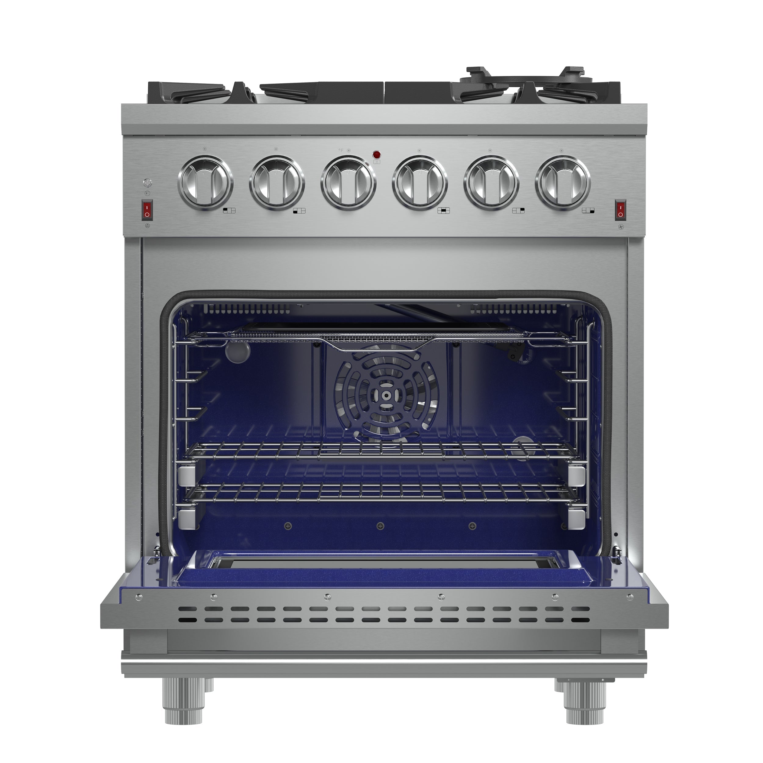 Forno Massimo 30 in. 4.32 cu. ft. Freestanding Gas Range with 5 Sealed Burners in Stainless Steel (FFSGS6239-30)