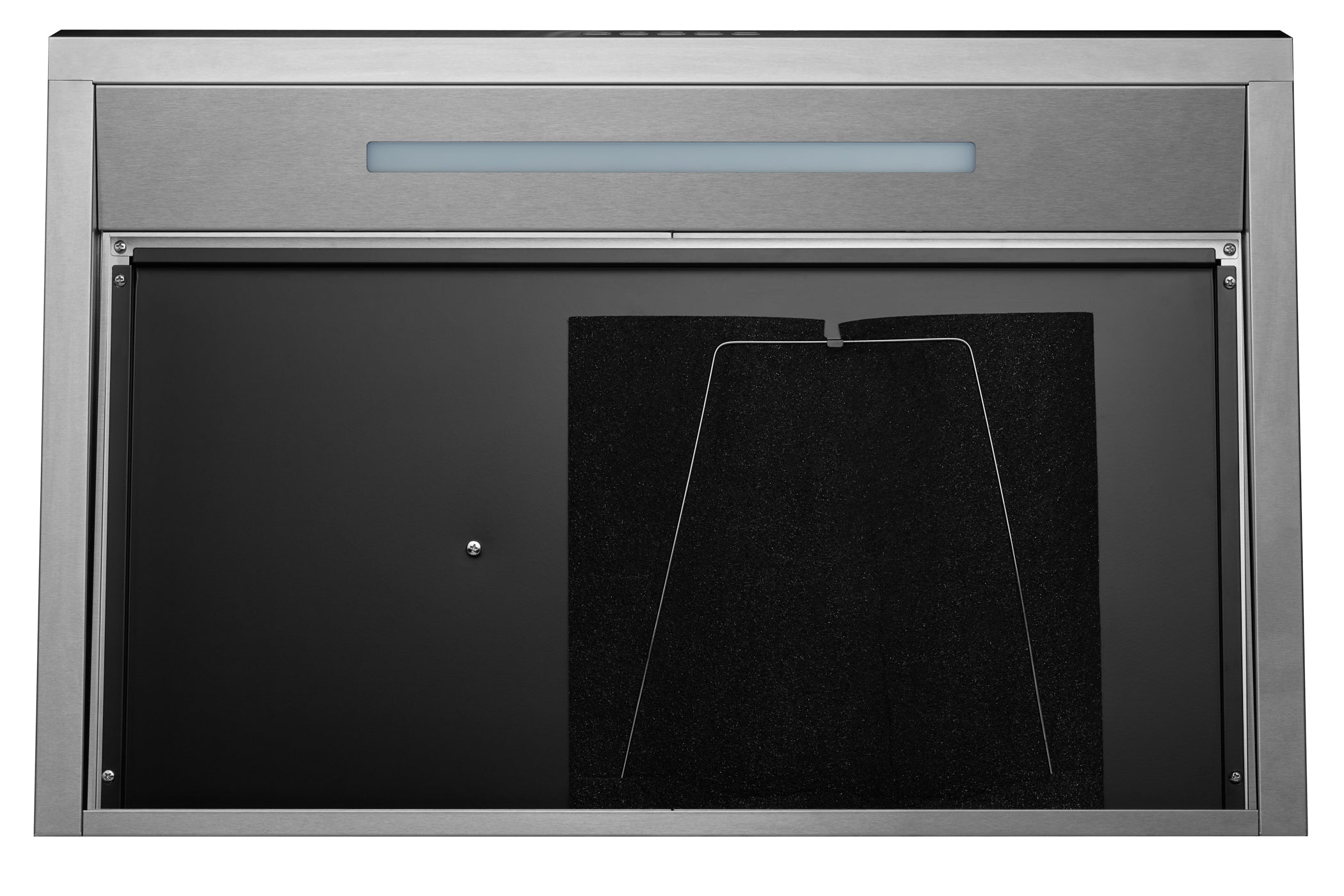Hauslane 30-Inch Under Cabinet Curved Range Hood with Stainless Steel Filters and Panel LED in Stainless Steel (UC-B018SS-30)
