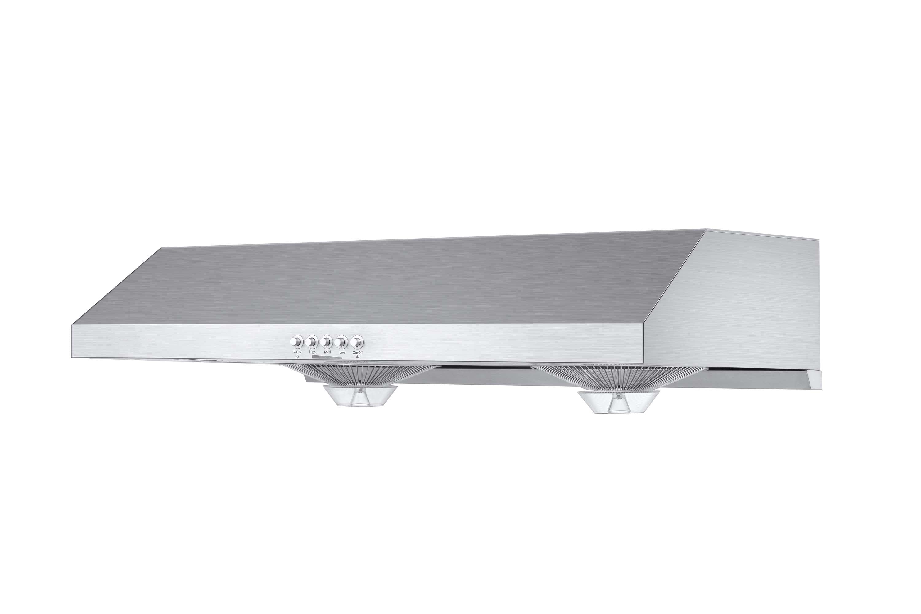 Hauslane 30-Inch 300 CFM Under Cabinet Push Button Range Hood with Grease Catchers in Stainless Steel (UC-C100SS-30)