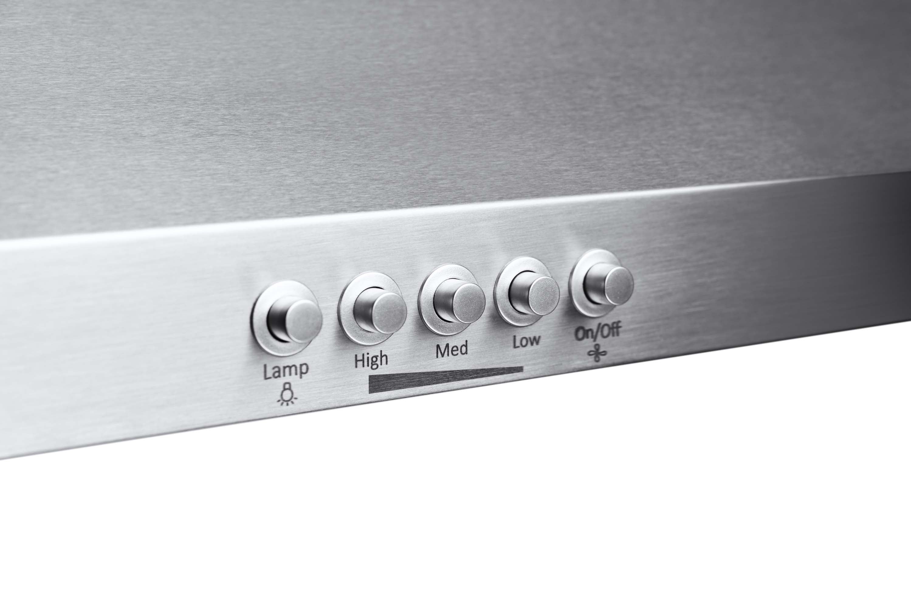 Hauslane 30-Inch 300 CFM Under Cabinet Push Button Range Hood with Grease Catchers in Stainless Steel (UC-C100SS-30)