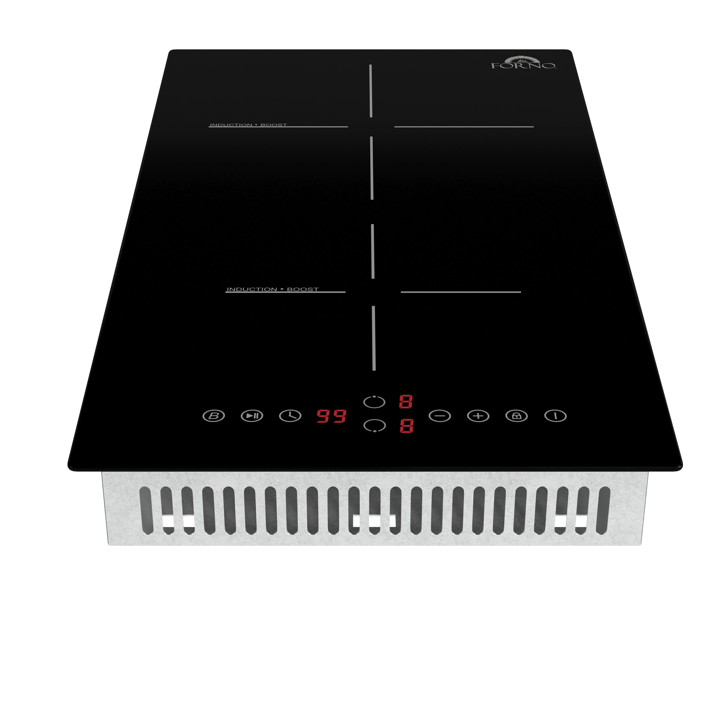 Forno Parco 12-Inch Induction Cooktop with 2 Cooking Zones, Touch Controls (Model FCTIN0583)