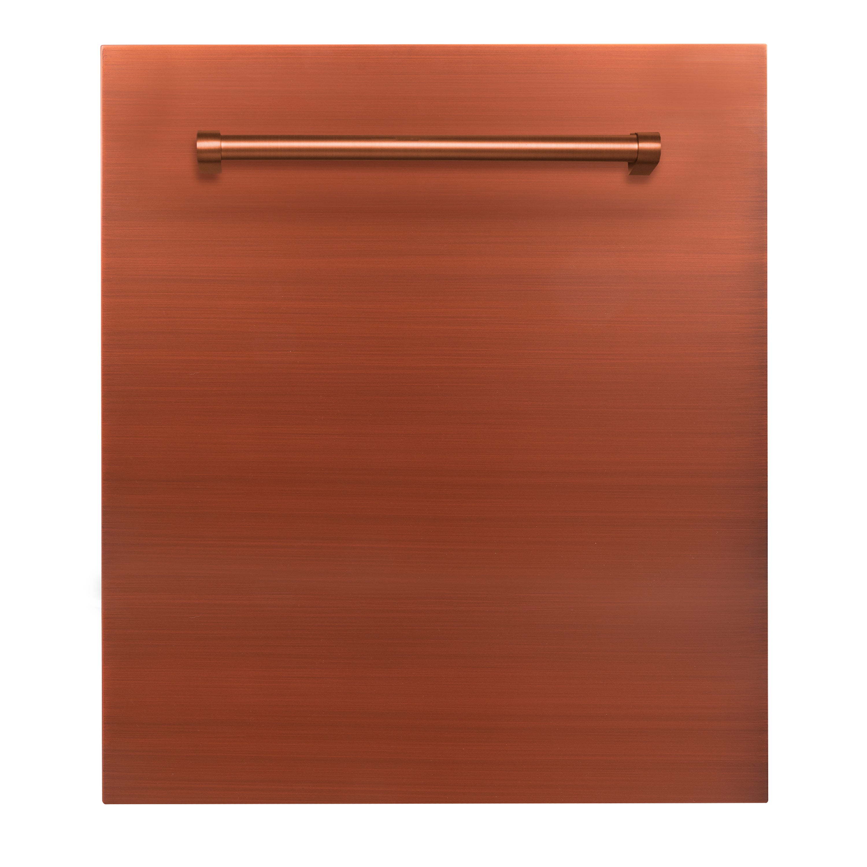 ZLINE 24-Inch Top Control Dishwasher, Copper Finish, Stainless Steel Tub, Traditional Handle, DW-C-H-24