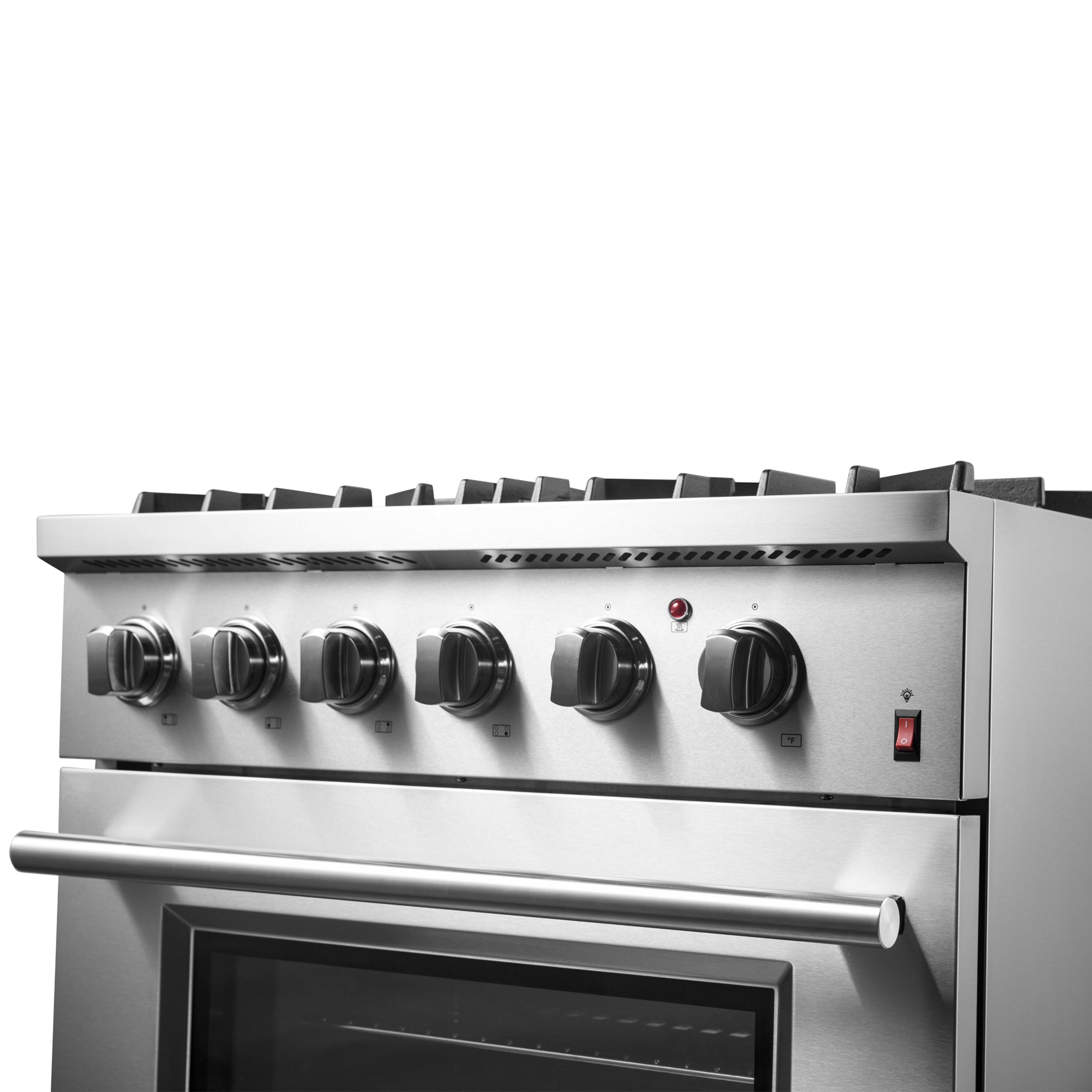 FORNO Marco 30-Inch Dual Fuel Range, 4 Sealed Burners, 4.32 cu. ft. Oven, Stainless Steel (Model FFSGS6197-30)