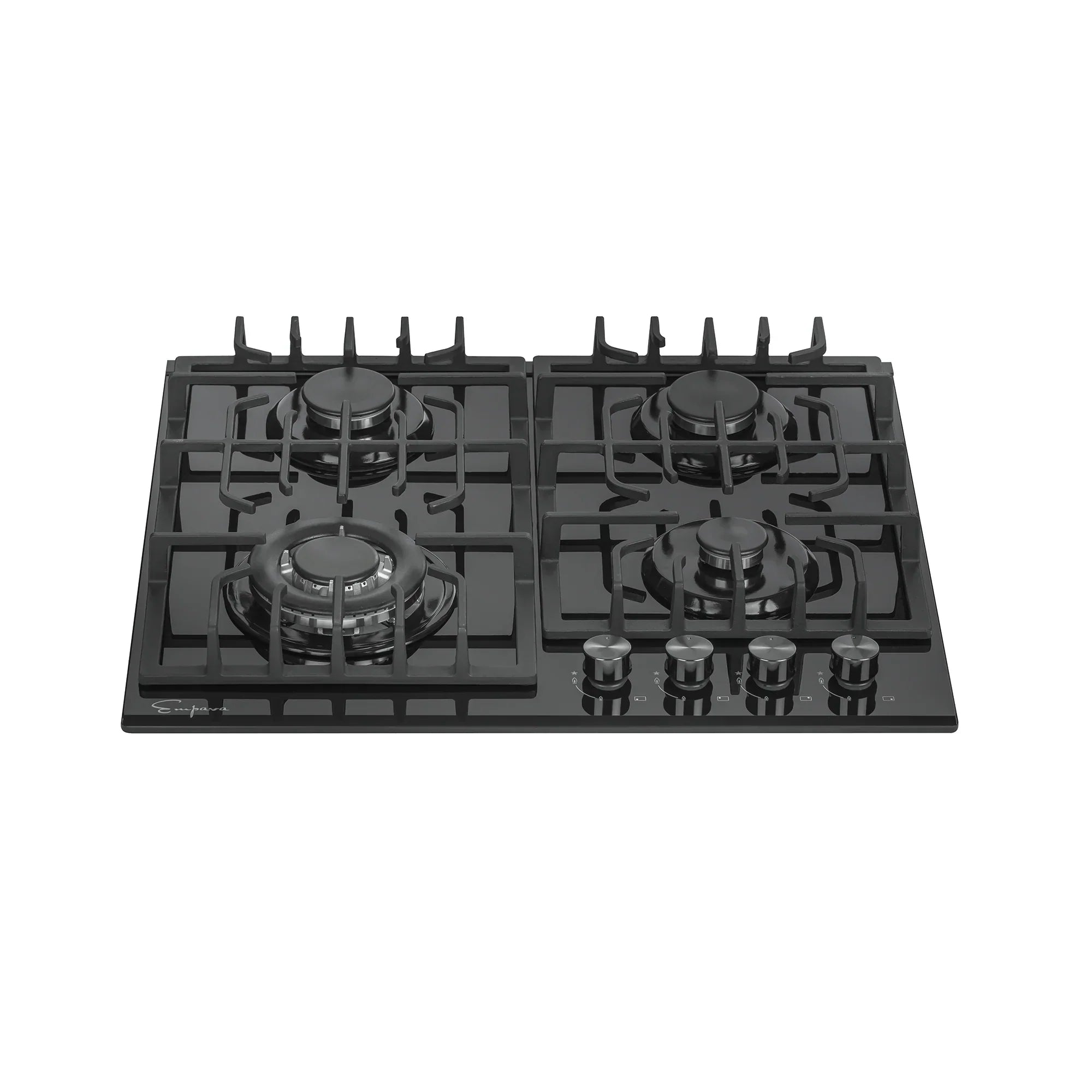 Empava 24-Inch Built-In Natural Gas Cooktops with 4 Burners in Black (EMPV-24GC28)