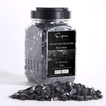 Empava Tempered Fire Glass in Black Magic (EMPV-2FG72)