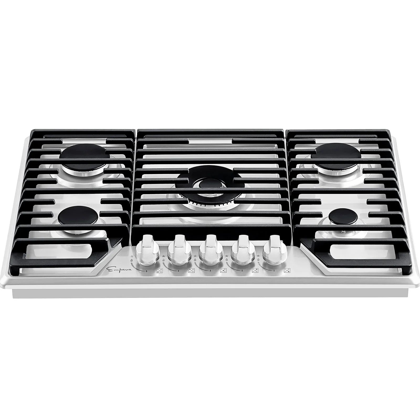 Empava 36-Inch Built-In Natural Gas Stove Cooktop in Stainless Steel (EMPV-36GC36)