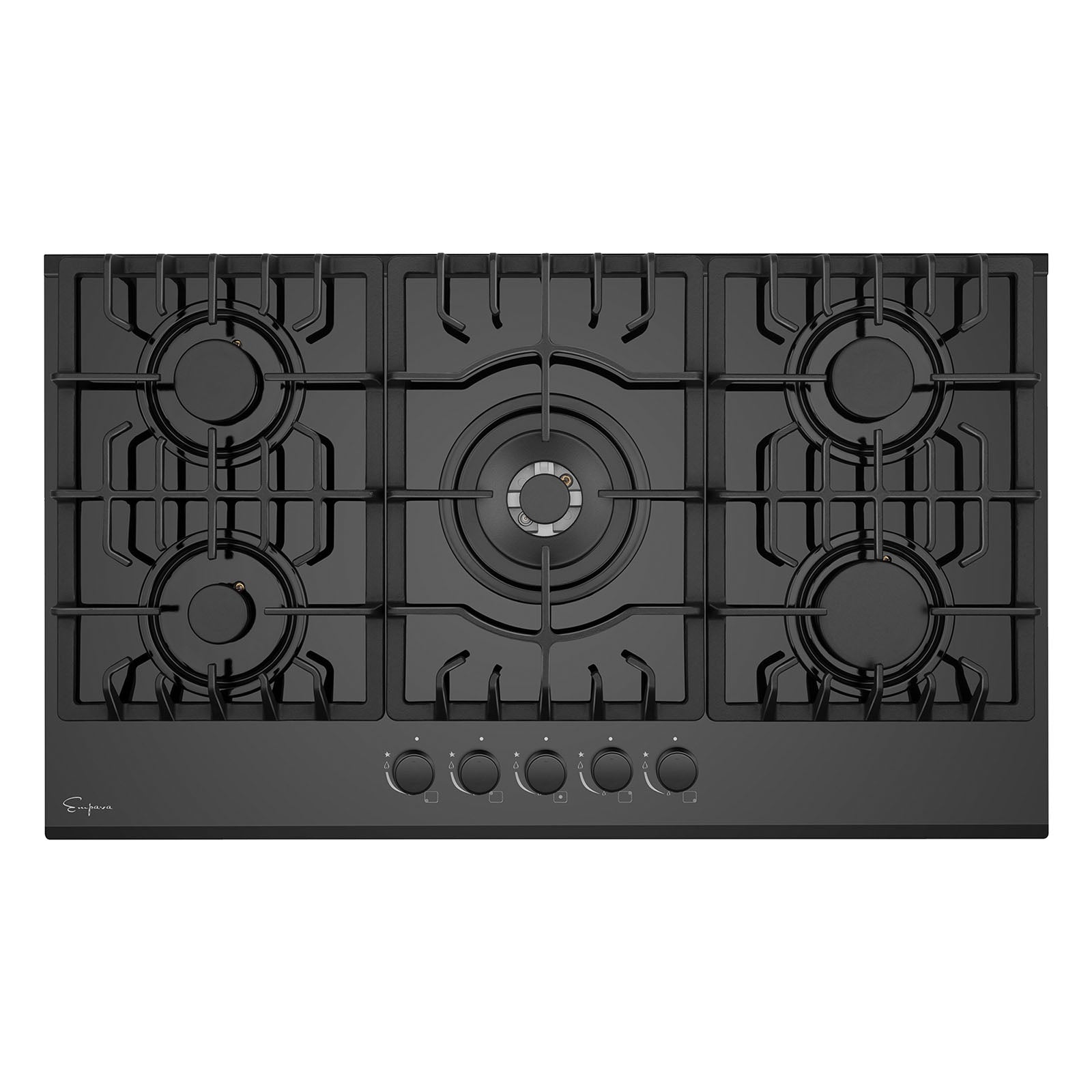 Empava 36-Inch Built-In Natural Gas Cooktops in Black (EMPV-36GC27)