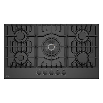 Empava 36-Inch Built-In Natural Gas Cooktops in Black (EMPV-36GC27)