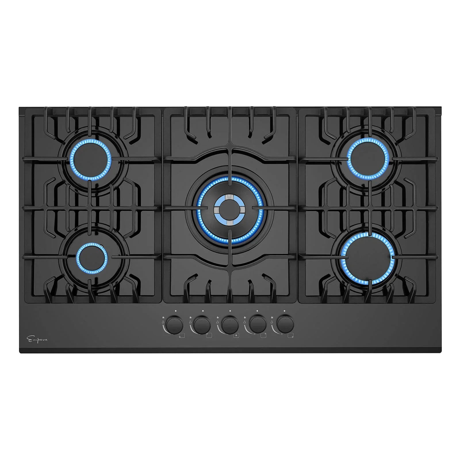 Empava 36-Inch Built-In Natural Gas Cooktops in Black (EMPV-36GC27)