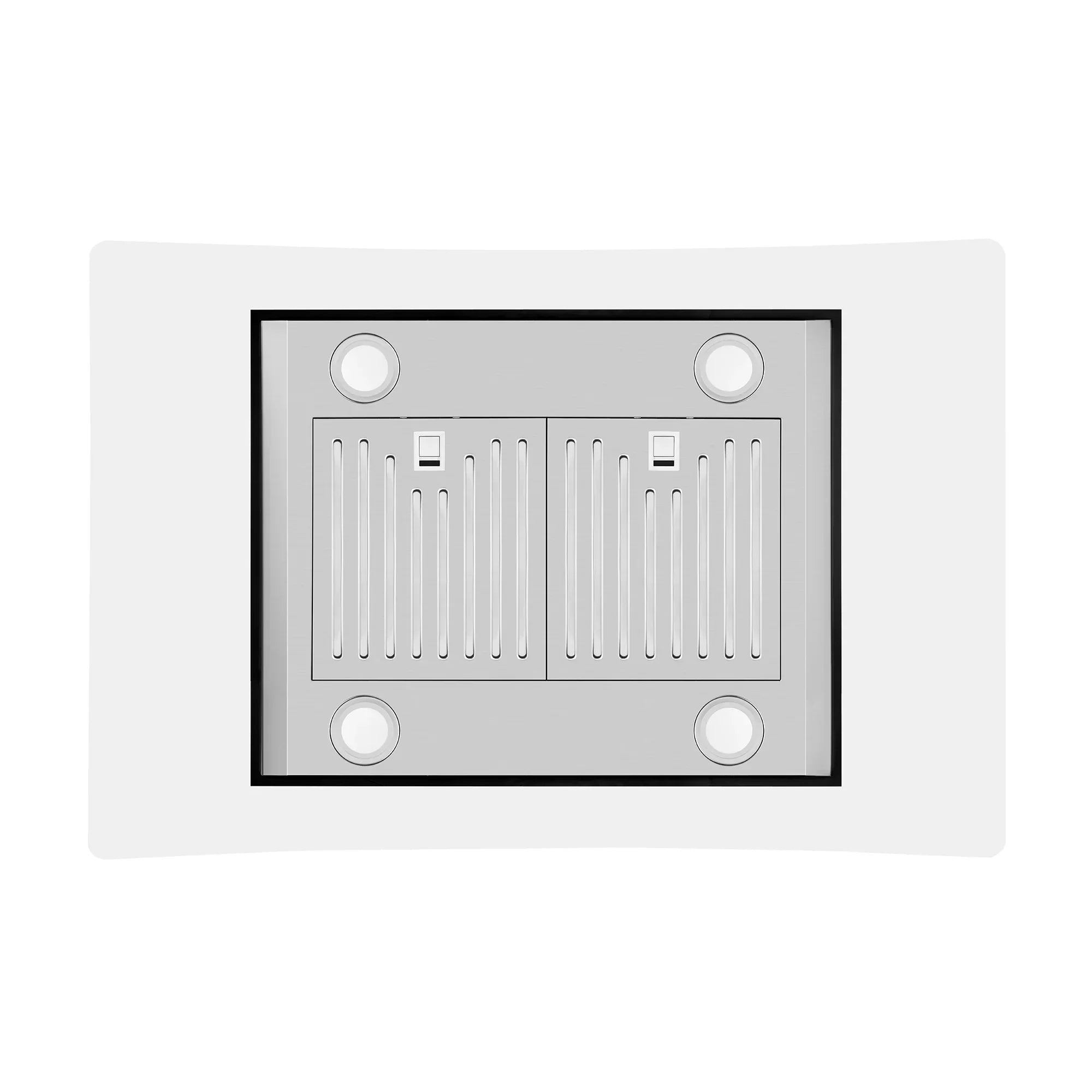 Empava 36-Inch 400 CFM Kitchen Island Wall Mount Ducted Range Hood (EMPV-36RH09)