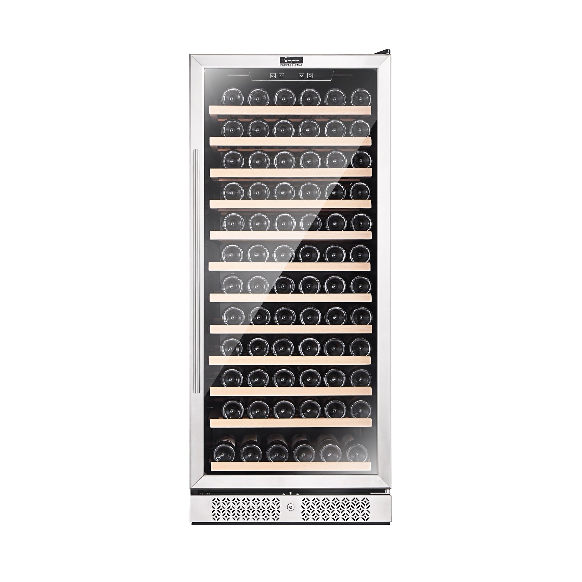 Empava 55-Inch Tall 127 Bottles Wine Cooler in Stainless Steel with Glass Door (EMPV-WC05S)