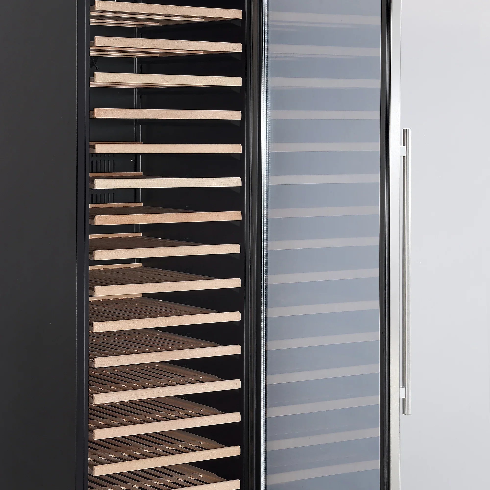 Empava 70-Inch Tall 171 Bottles Capacity Wine Cooler in Stainless Steel with Glass Door (EMPV-WC07S)