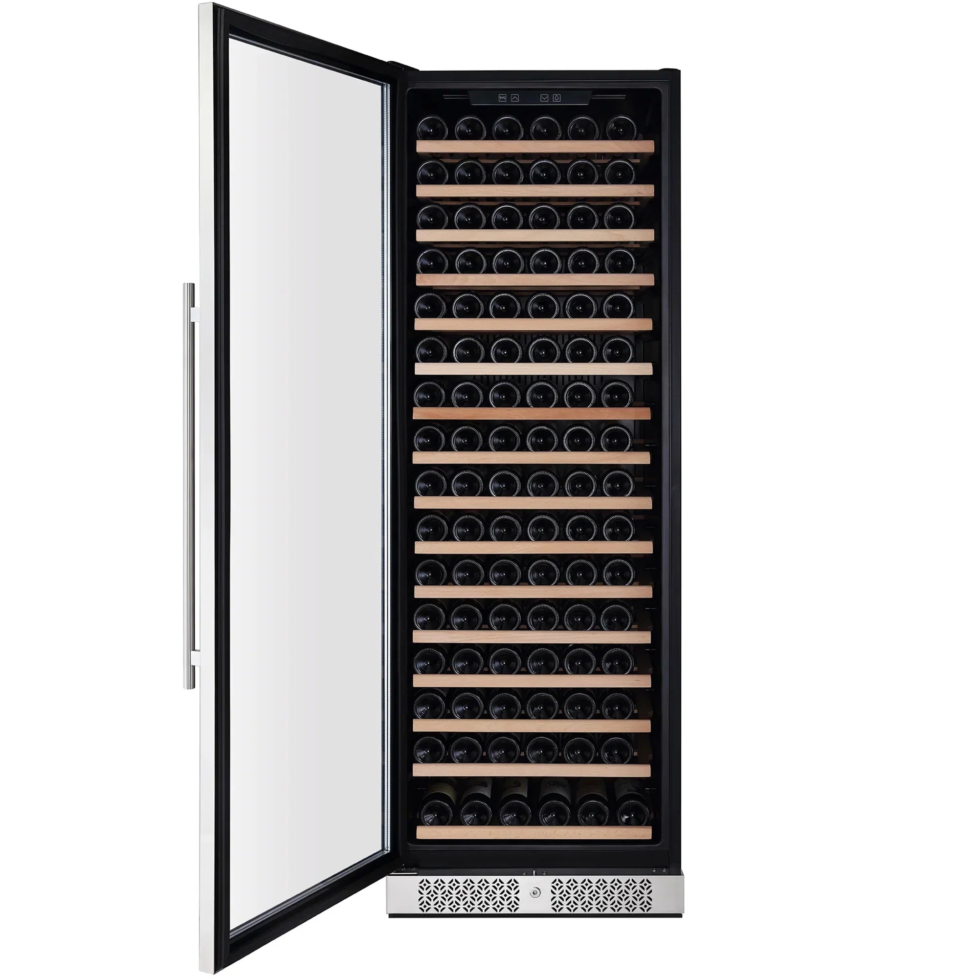 Empava 70-Inch Tall 171 Bottles Capacity Wine Cooler in Stainless Steel with Glass Door (EMPV-WC07S)