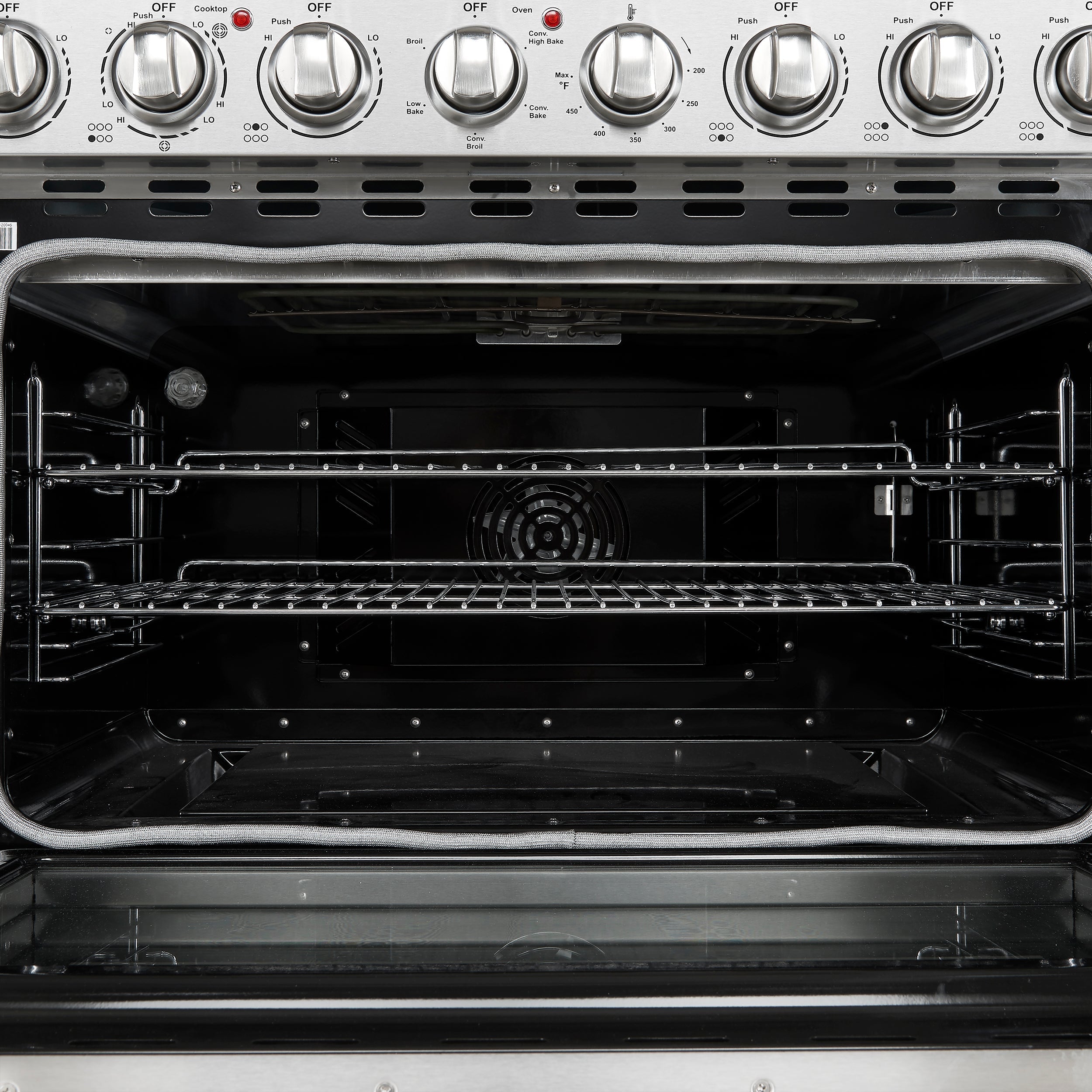 Forno Paolo 36-Inch Freestanding Electric Range with 5.44 cu. ft. True Convection Oven, Stainless Steel (Model FFSEL6011-36)