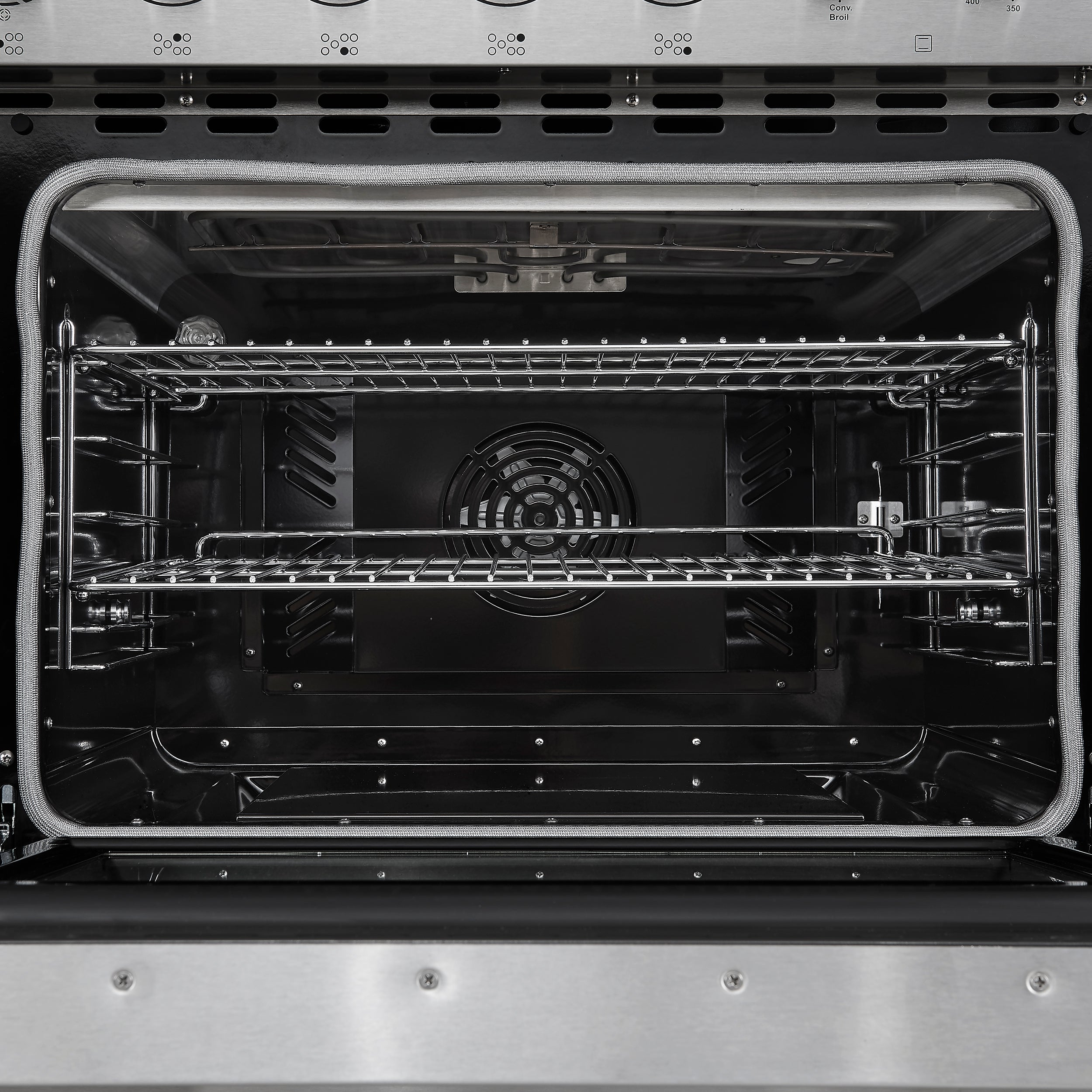 Forno Paolo 48-Inch Freestanding Electric Range with True Convection Oven, 6.7 cu. ft., Stainless Steel (Model FFSEL6011-48)