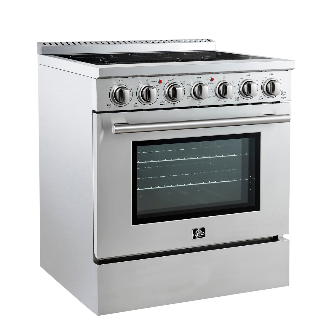 Forno Paolo 30-Inch Freestanding Electric Range, 4.38 Cu. Ft., Stainless Steel (Model FFSEL6011-30)