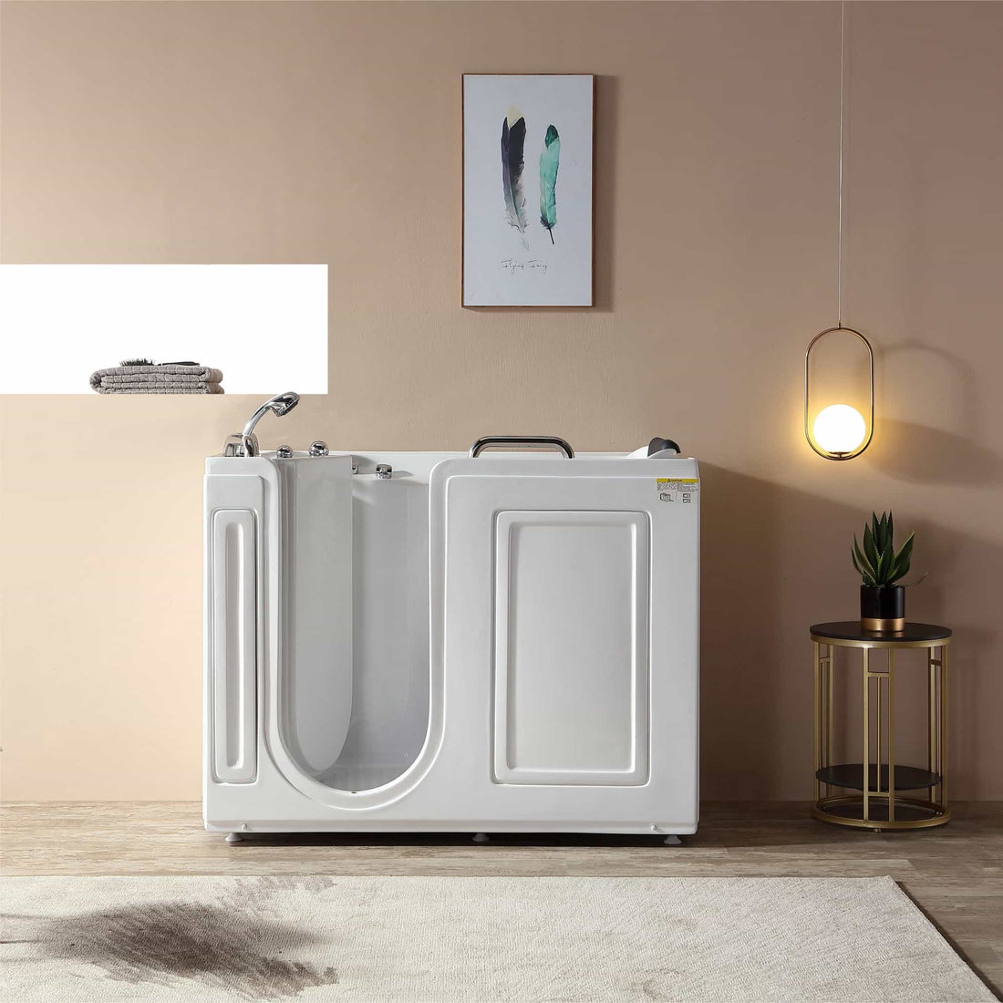 Empava 53-Inch Walk-in Whirlpool Bathtub (EMPV-53WIT02)