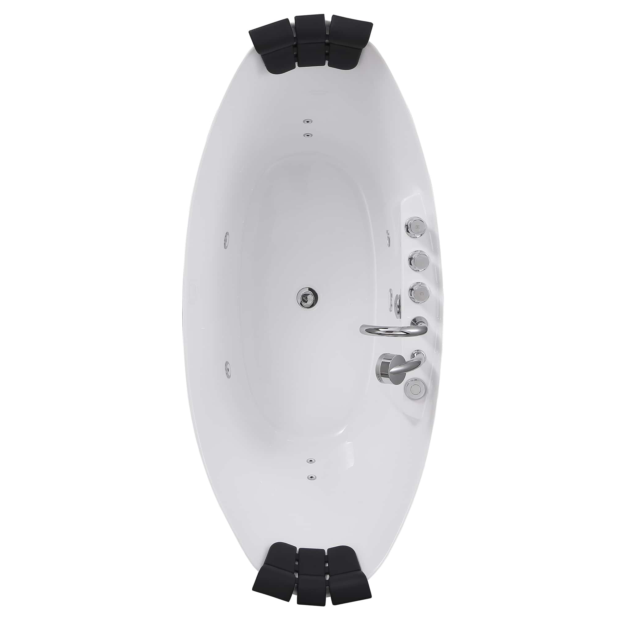 Empava 59-Inch Whirlpool Freestanding Acrylic Bathtub (EMPV-59AIS11)