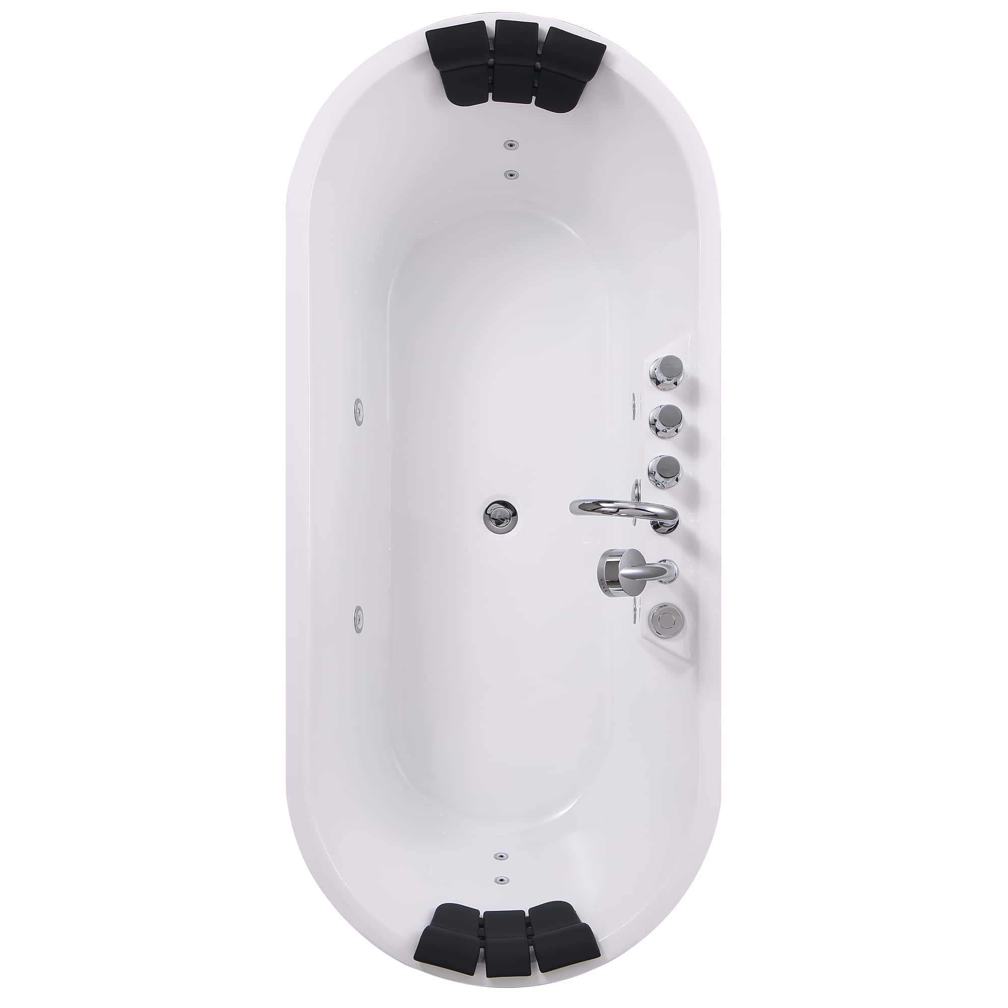 Empava 67-Inch Whirlpool Acrylic Freestanding Bathtub (EMPV-67AIS01)