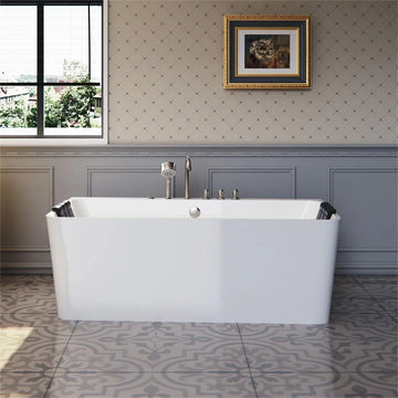 Empava 67-Inch Whirlpool Freestanding Acrylic Bathtub (EMPV-67AIS03)
