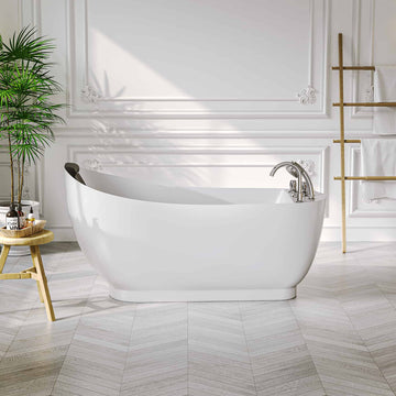 Empava 67-Inch Whirlpool Freestanding Acrylic Bathtub (EMPV-67AIS05)